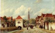 unknow artist European city landscape, street landsacpe, construction, frontstore, building and architecture.070 USA oil painting reproduction